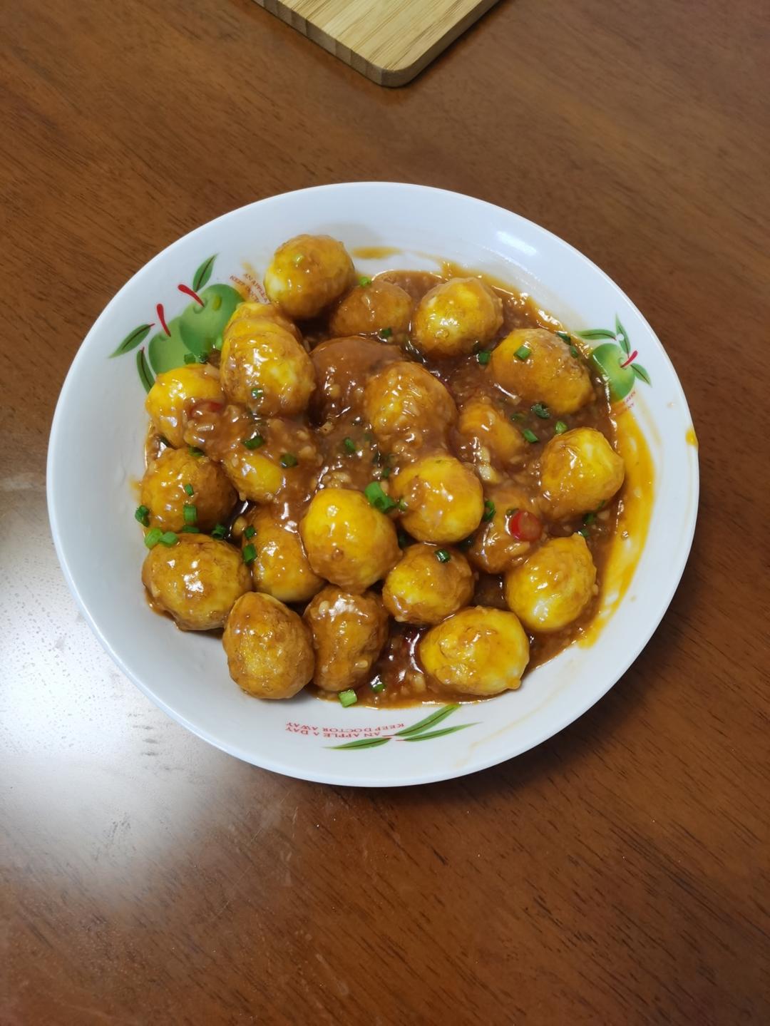 虎皮茄汁鹌鹑蛋