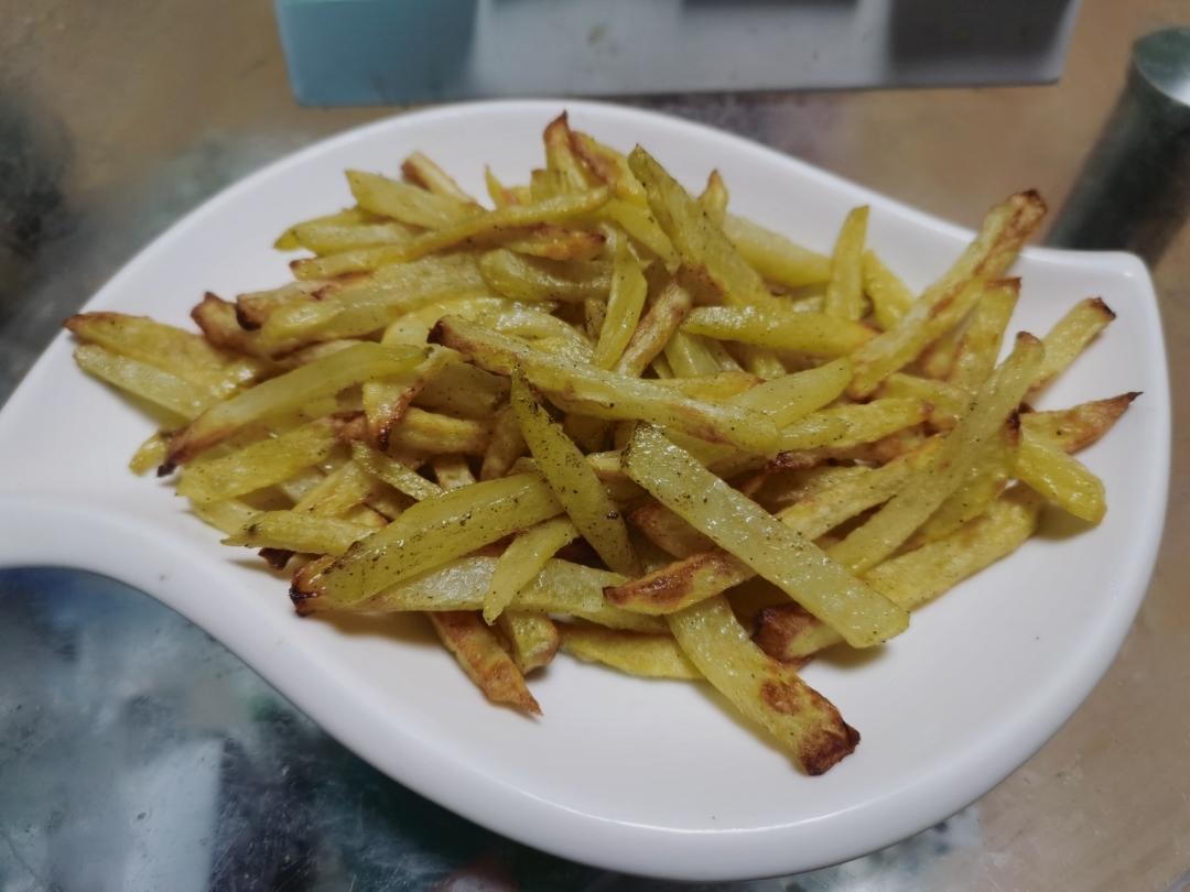 空气炸锅版薯条（不用煮不用速冻现切现做）