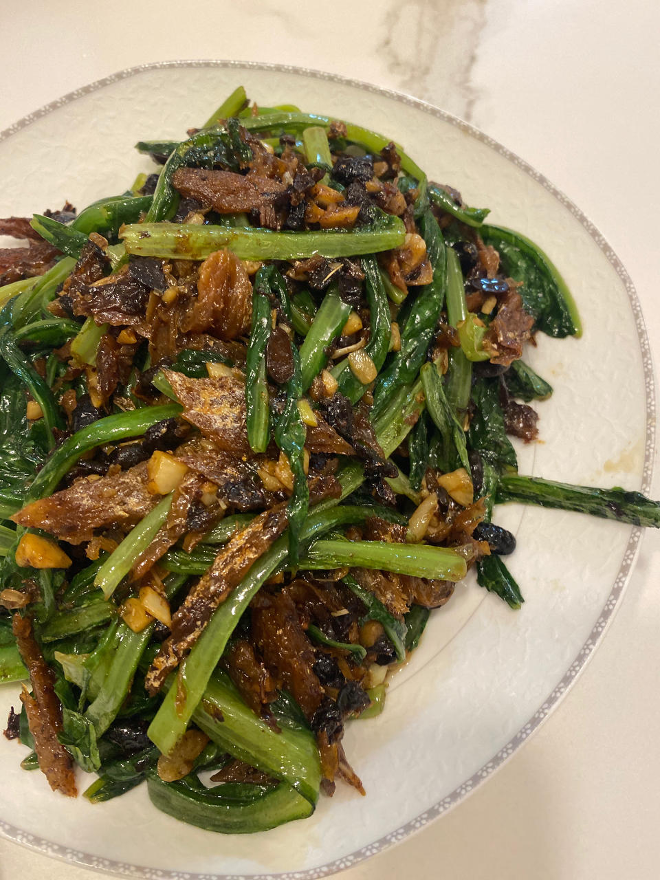 豆豉鲮鱼油麦菜