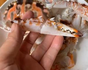 梭子蟹炒年糕～标准的江浙菜的做法 步骤3
