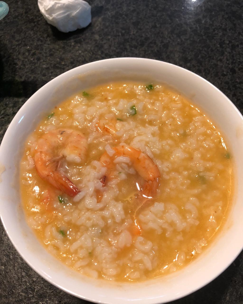 鲜虾砂锅粥