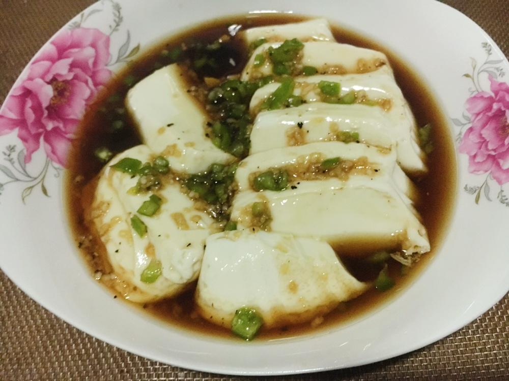 瘦身晚餐_无油拌内脂豆腐