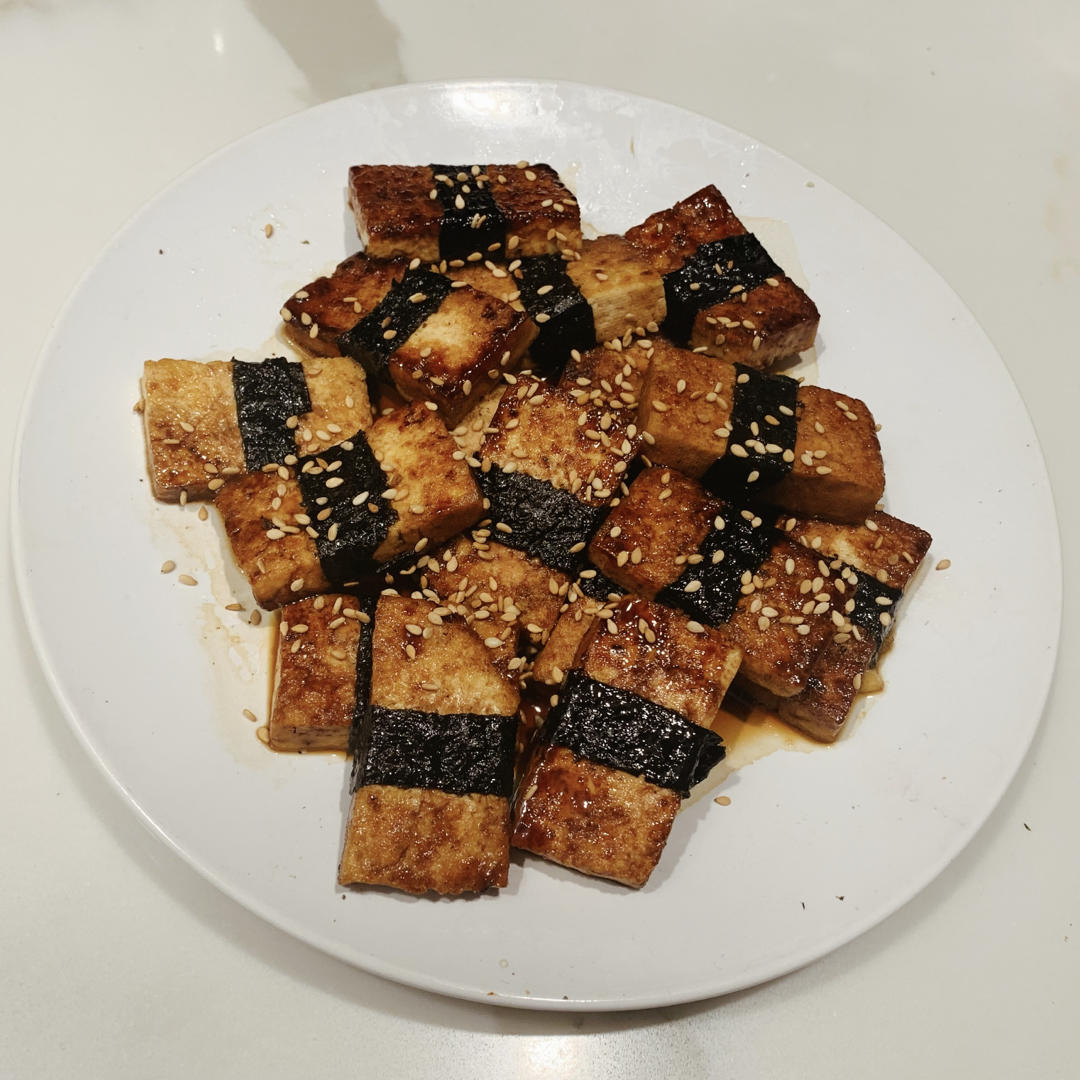 🔥酱汁浓郁！！外焦里嫩的日式照烧豆腐