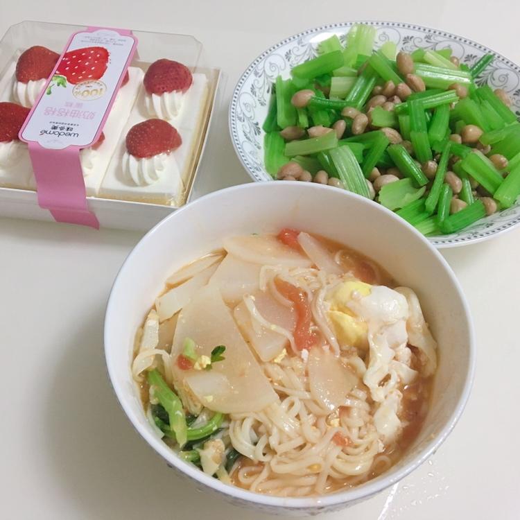 快手鸡蛋面汤面（加强版）猪蹄面