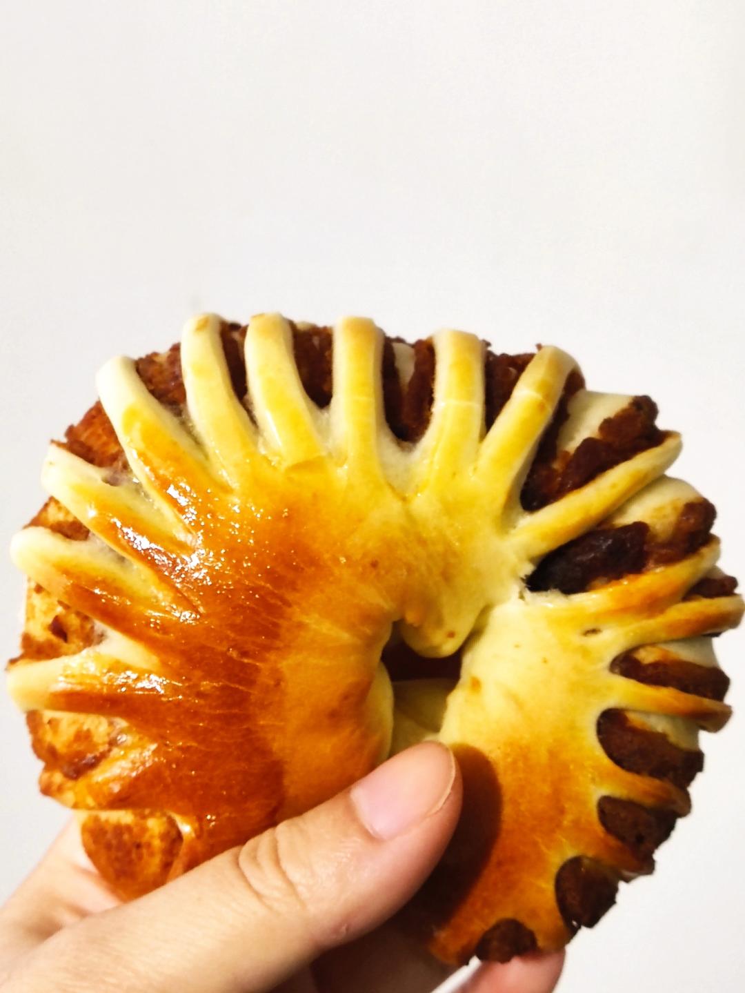 老式豆沙面包圈(只需一次发酵)