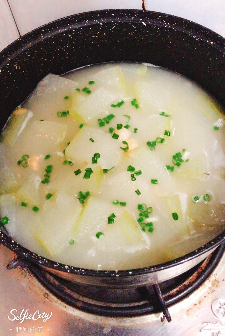 momo_毛静文-1做的冬瓜虾皮汤