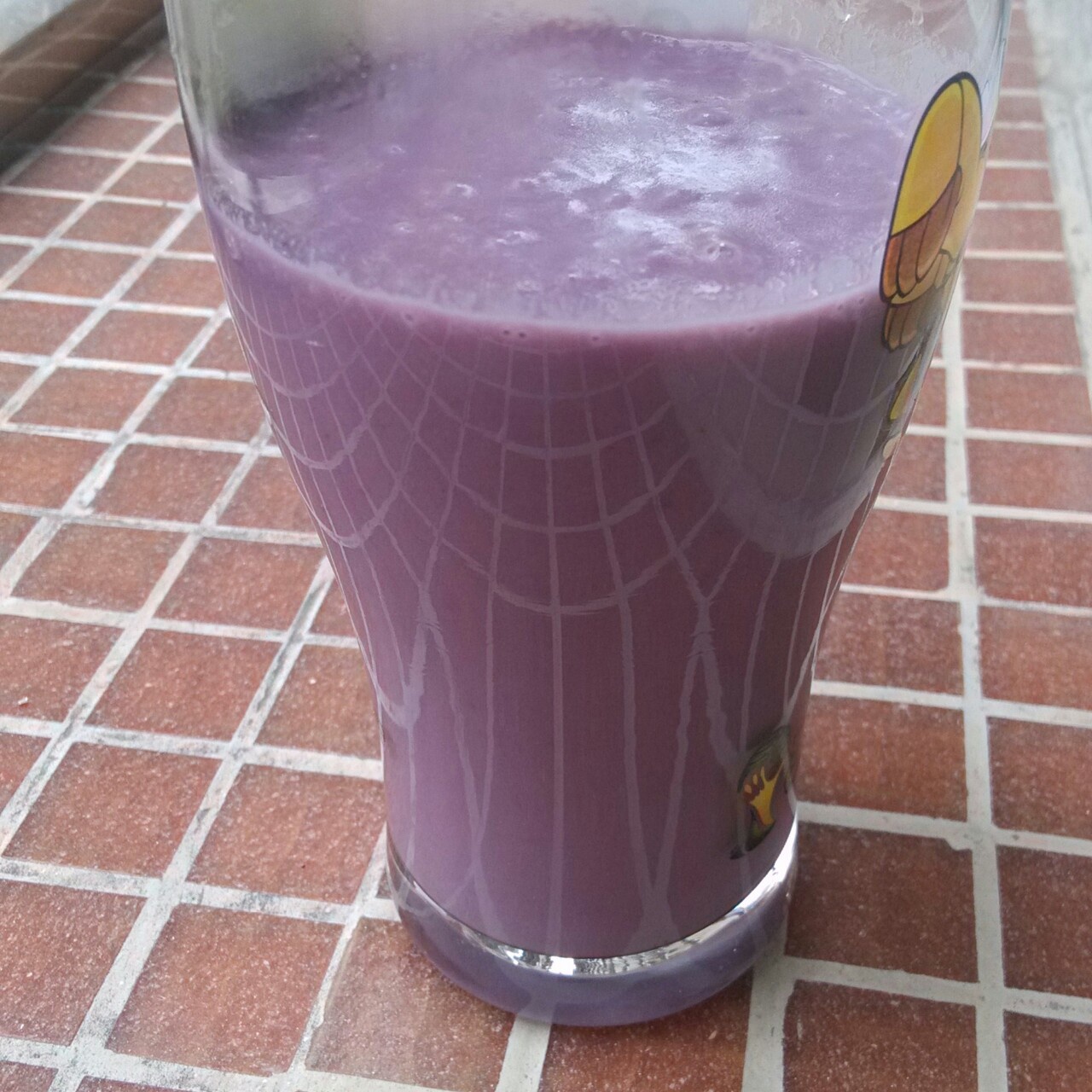 vchjy做的紫薯牛奶