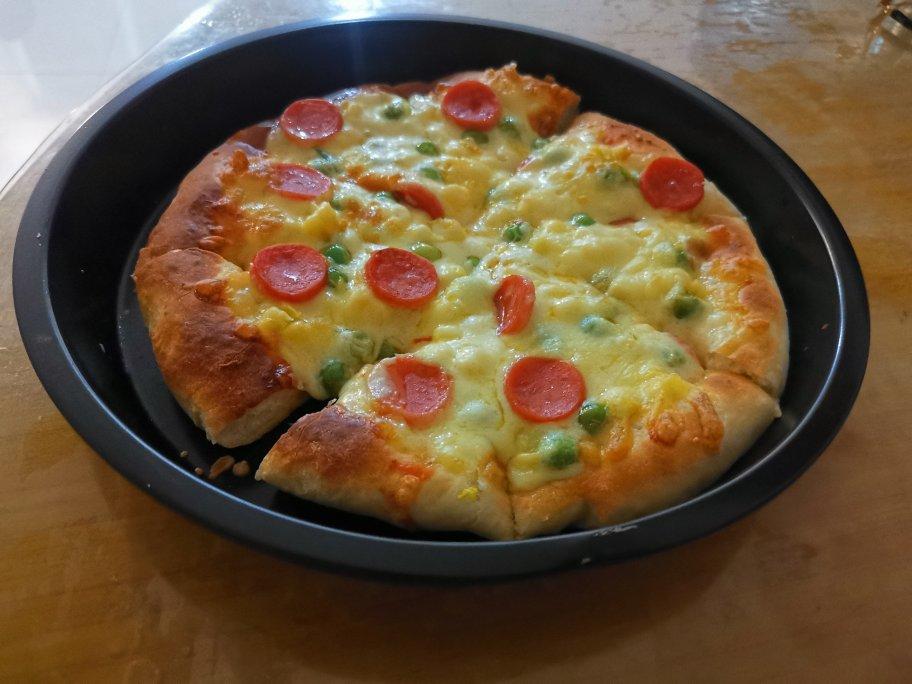 🍕单手披萨｜卡卡爸·教小白｜第一张披萨