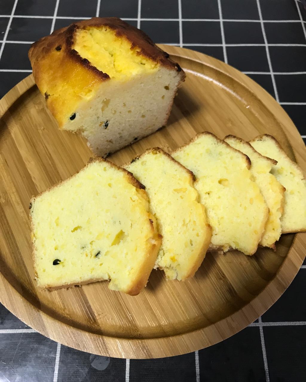 轻盈百香果磅蛋糕