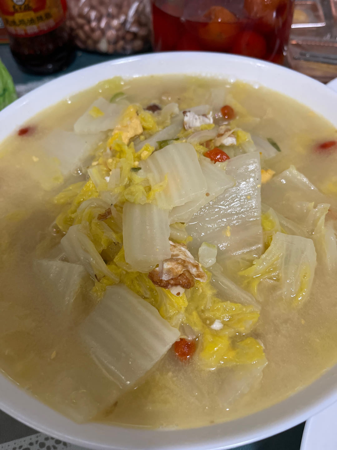 看着平平无奇却很鲜美的白菜鸡蛋汤