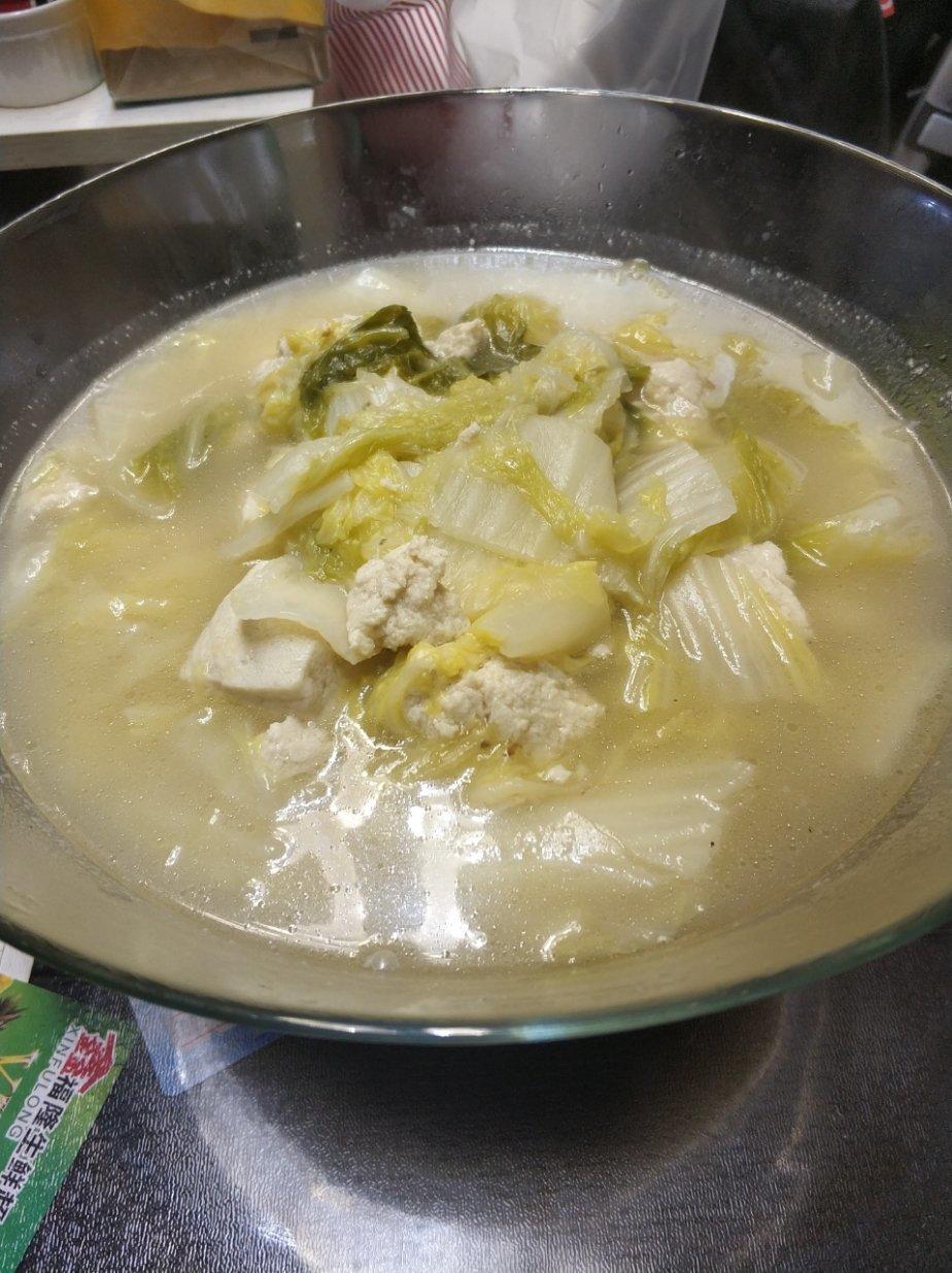 白菜炖冻豆腐