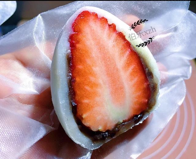 草莓大福的做法