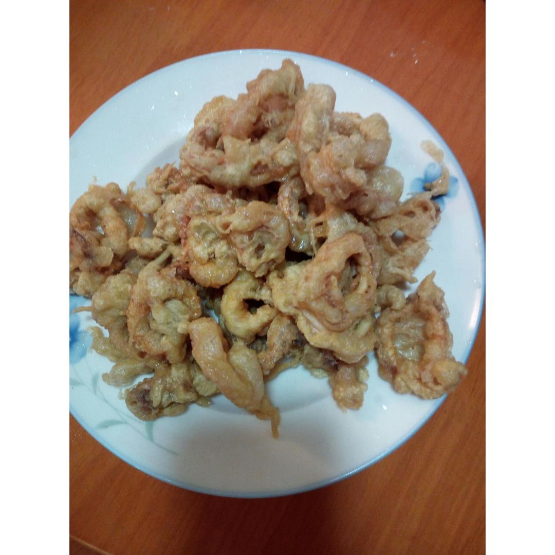 老丁的私房菜-炸鱿鱼圈