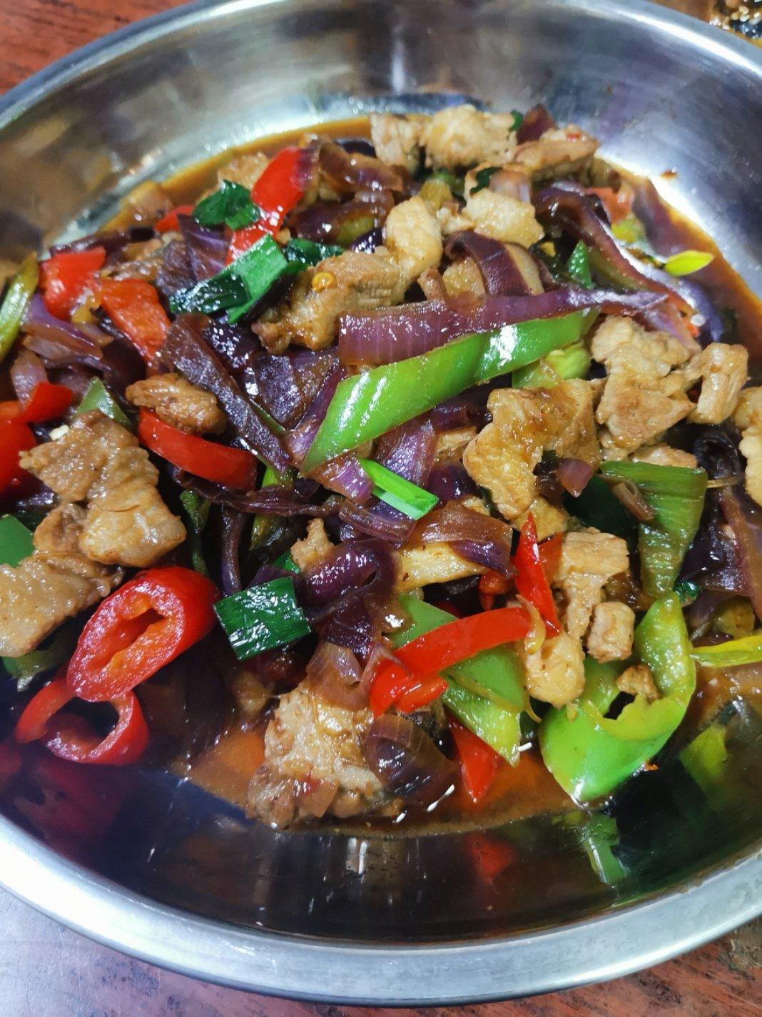 洋葱青椒炒肉丝