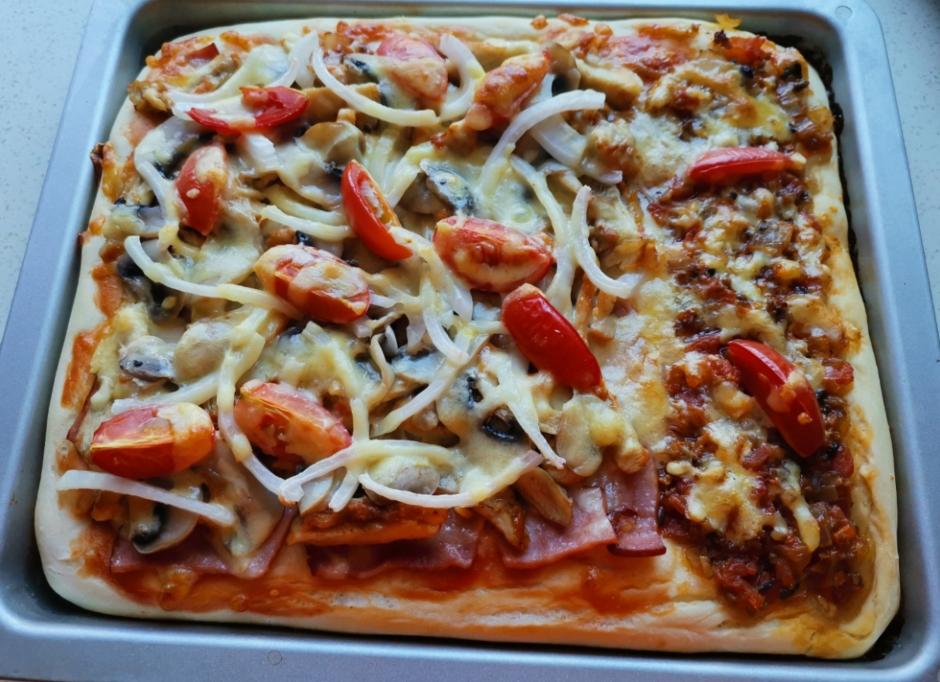 完美复制必胜客新奥尔良烤肉pizza