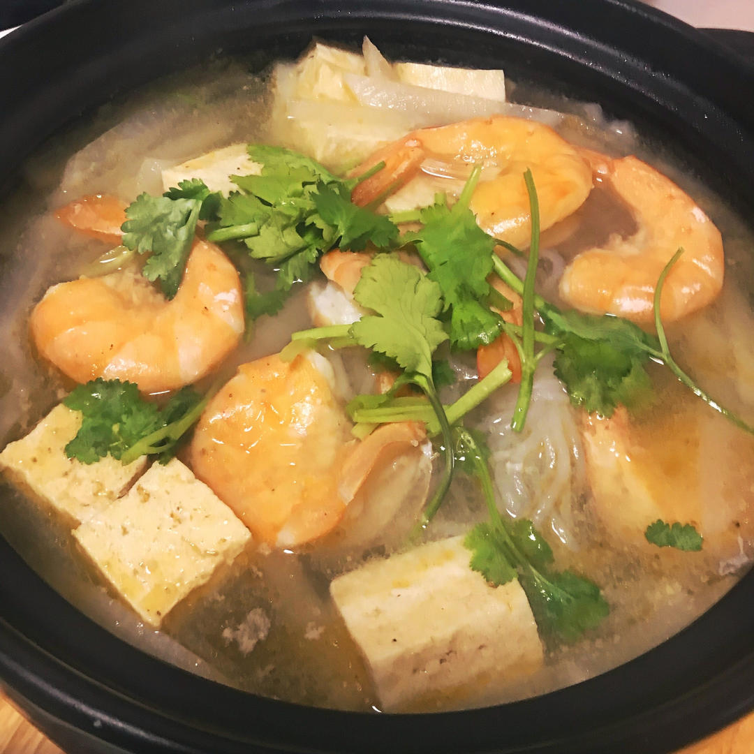 萝卜丝鲜虾汤