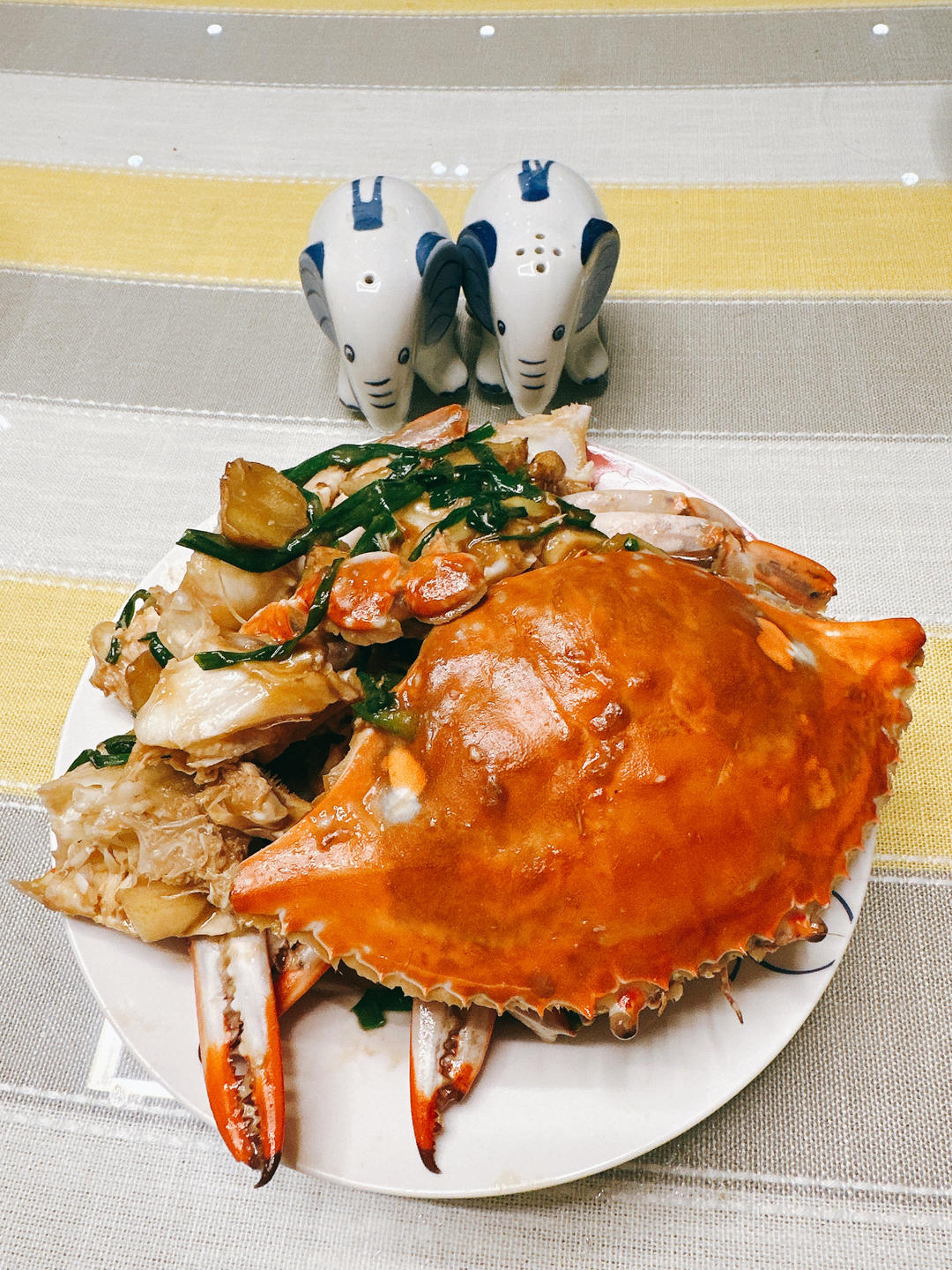 葱姜炒梭子蟹（very easy）