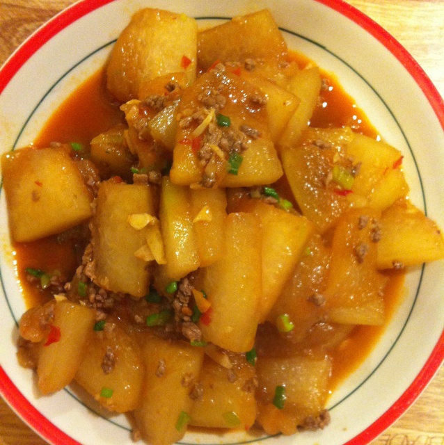 肉末烧冬瓜