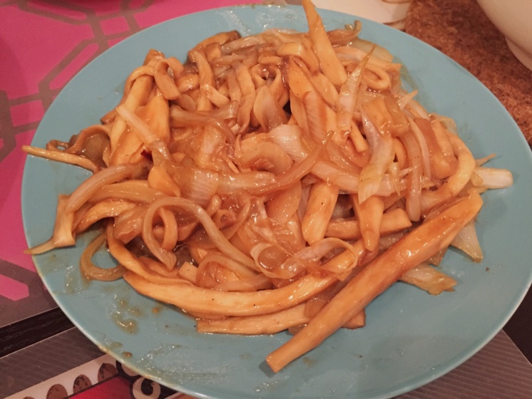 洋葱遇到杏鲍菇