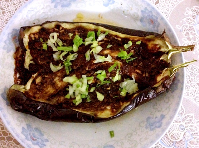 微波炉烤茄子