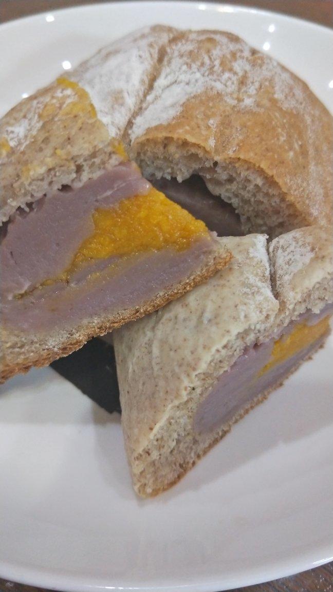 芋泥咸蛋黄软欧【北鼎烤箱食谱】