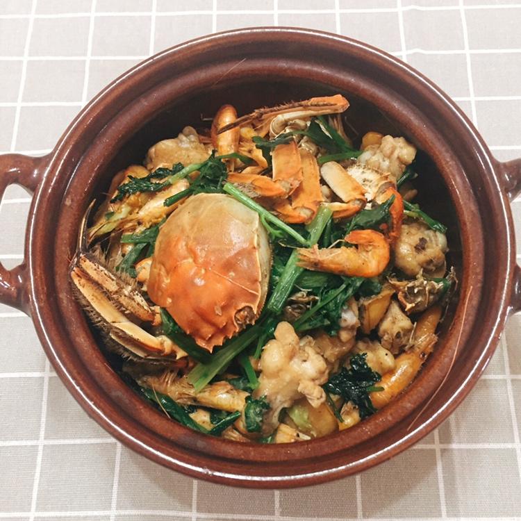 鲍鱼虾鸡煲