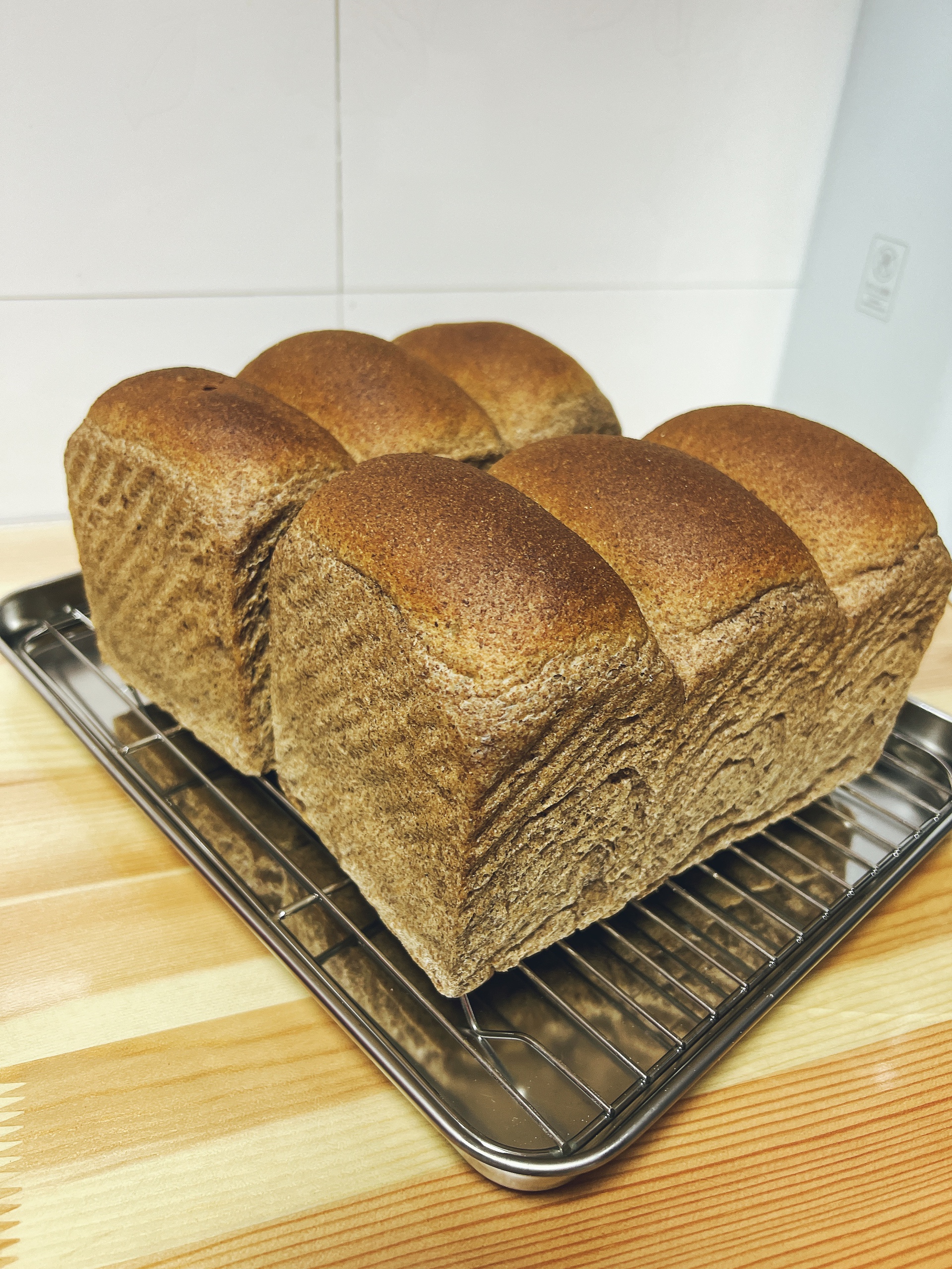 100%纯黑全麦面包「烫面」的做法