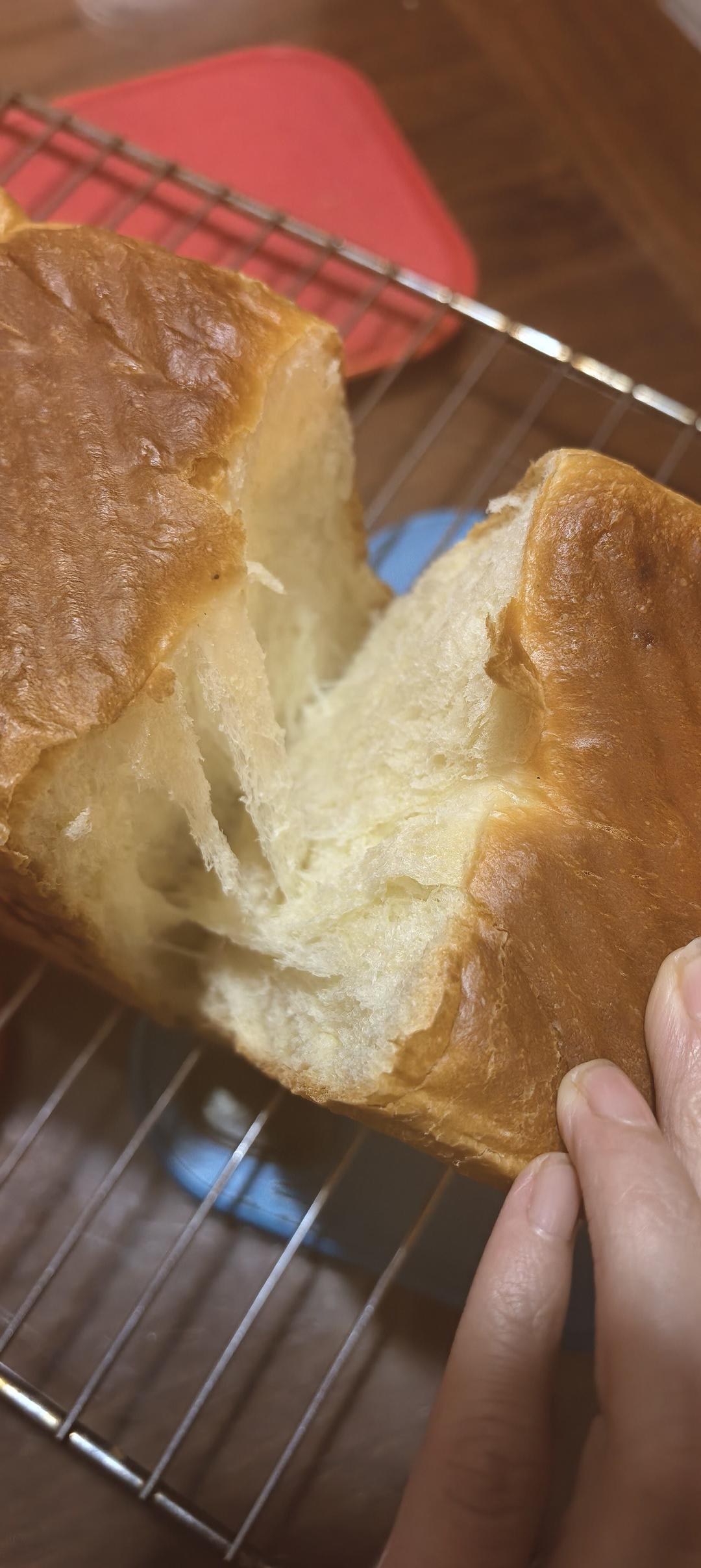 夺命软吐司(๑´ڡ`๑)超软拉丝极速方便的一次发酵吐司