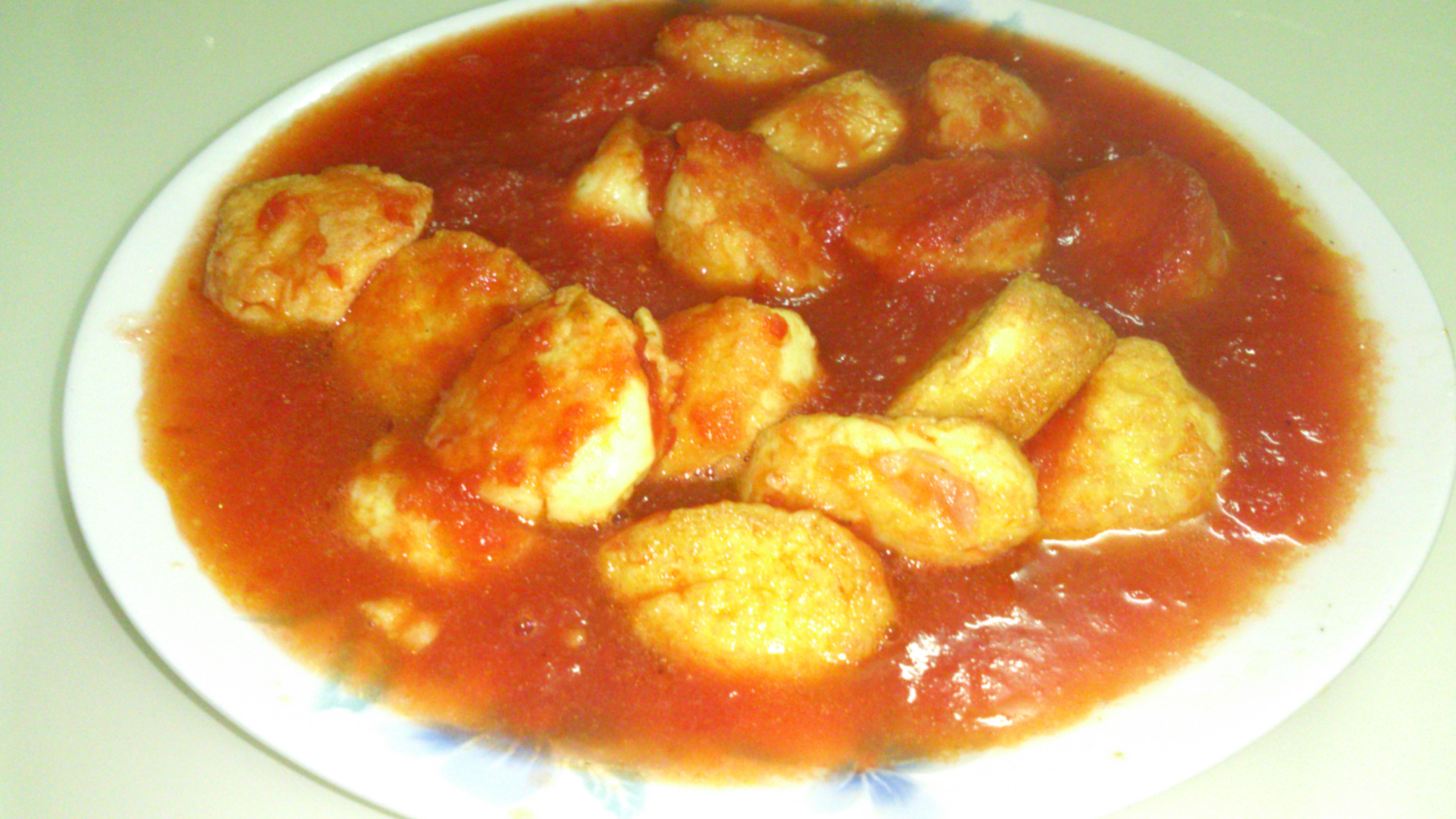 酸甜酱煎日本豆腐