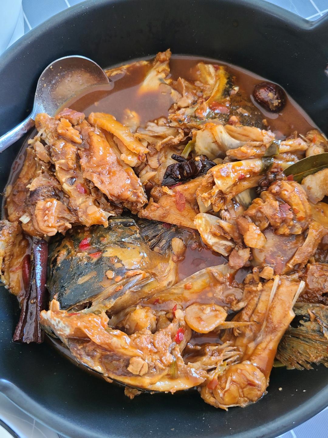 鱼头泡饼 炖鱼头（家庭版旺顺阁）