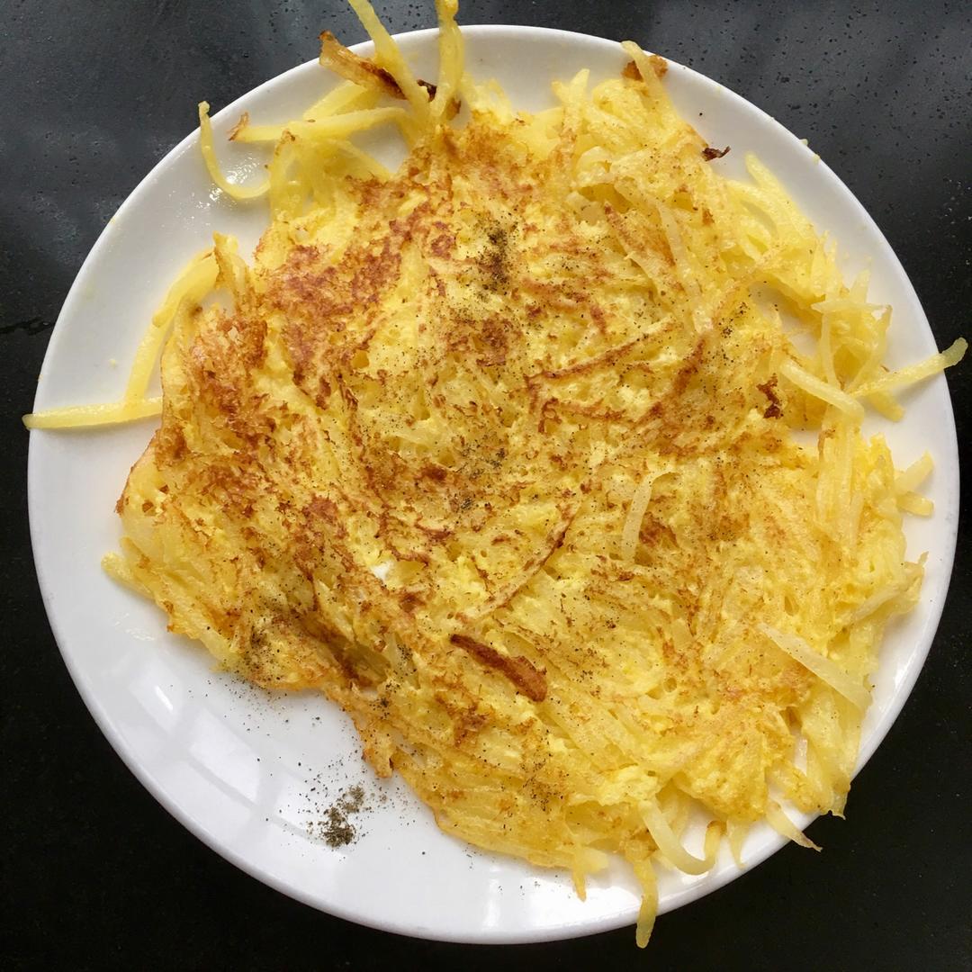 土豆丝鸡蛋饼