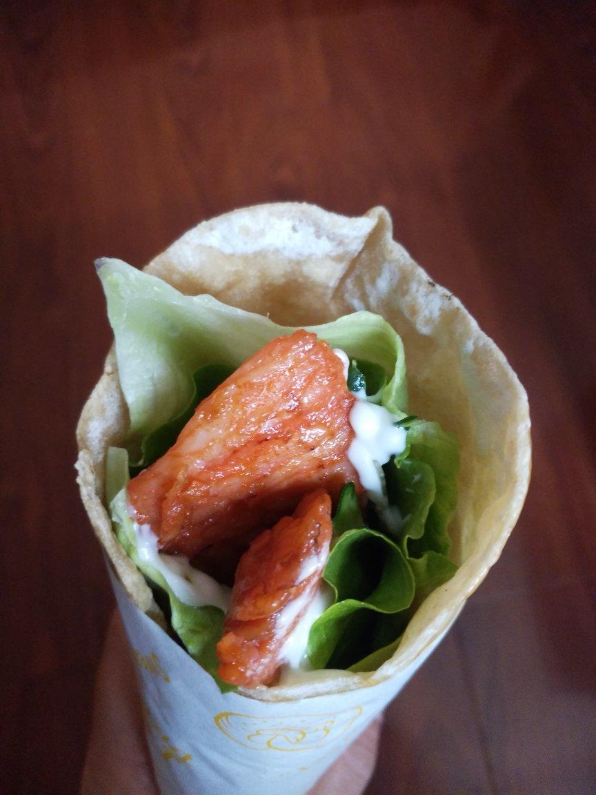 减脂期自制100%全麦卷饼
