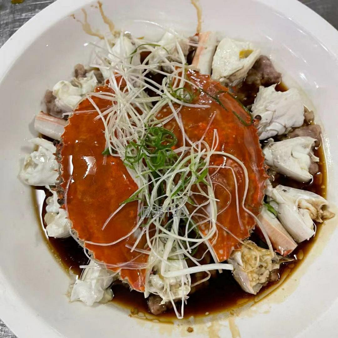 肉末蒸梭子蟹