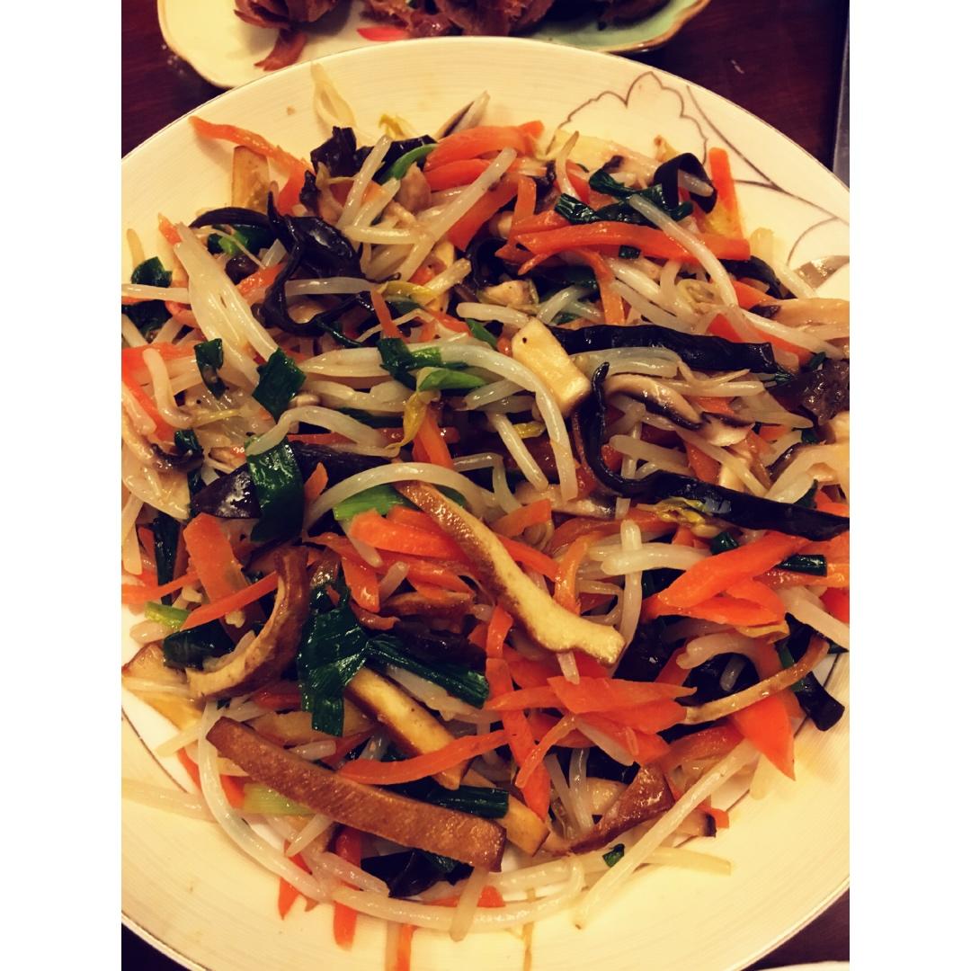 家常炒合菜