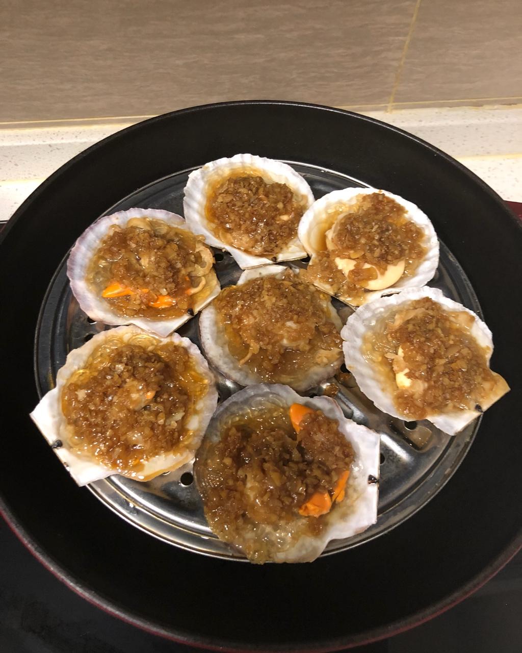 蒜蓉粉丝蒸扇贝