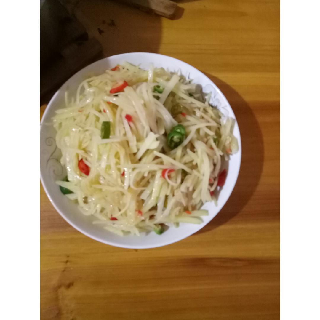 酸辣土豆丝-不用再愁不辣不酸了