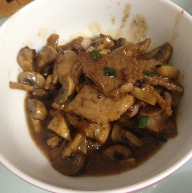 蘑菇炒肉丝