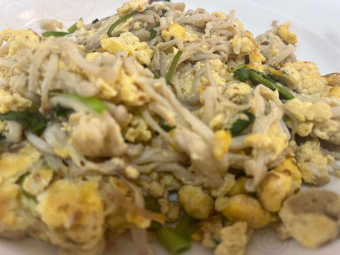 金针菇炒鸡蛋