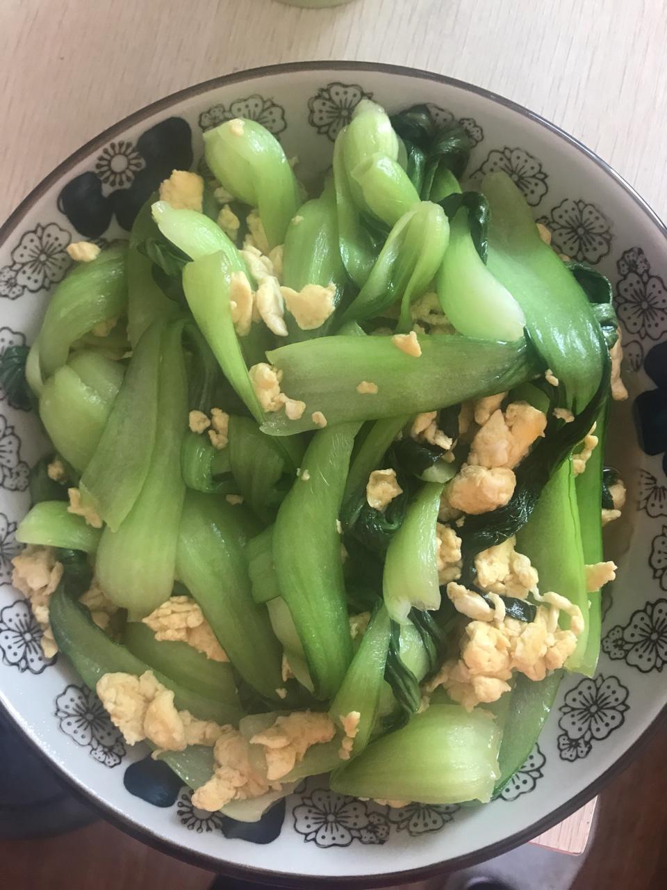 青菜炒鸡蛋