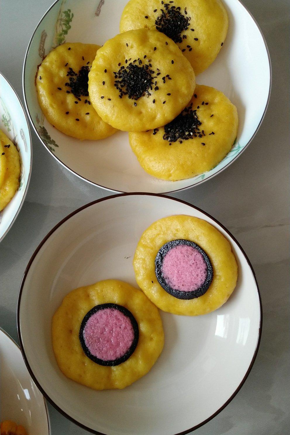 玉米发面饼子