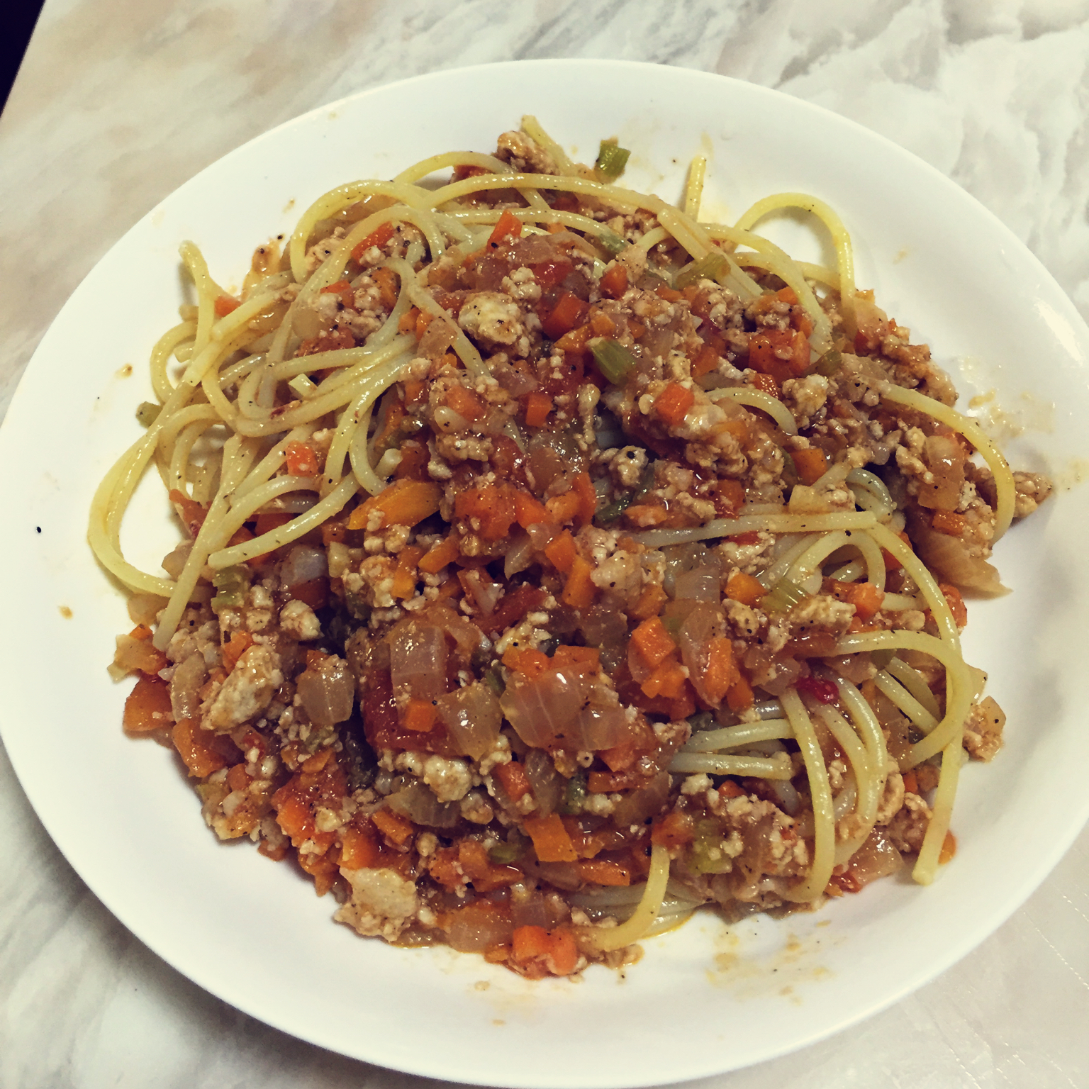 超级美味正宗的意大利番茄肉酱面