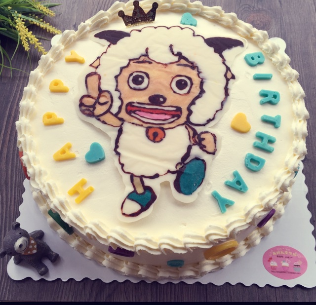 转印法制作超萌的巧虎蛋糕