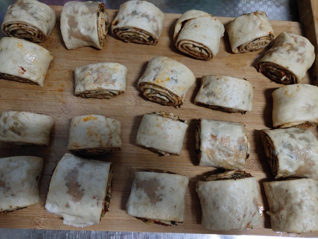 传统的葱油花卷