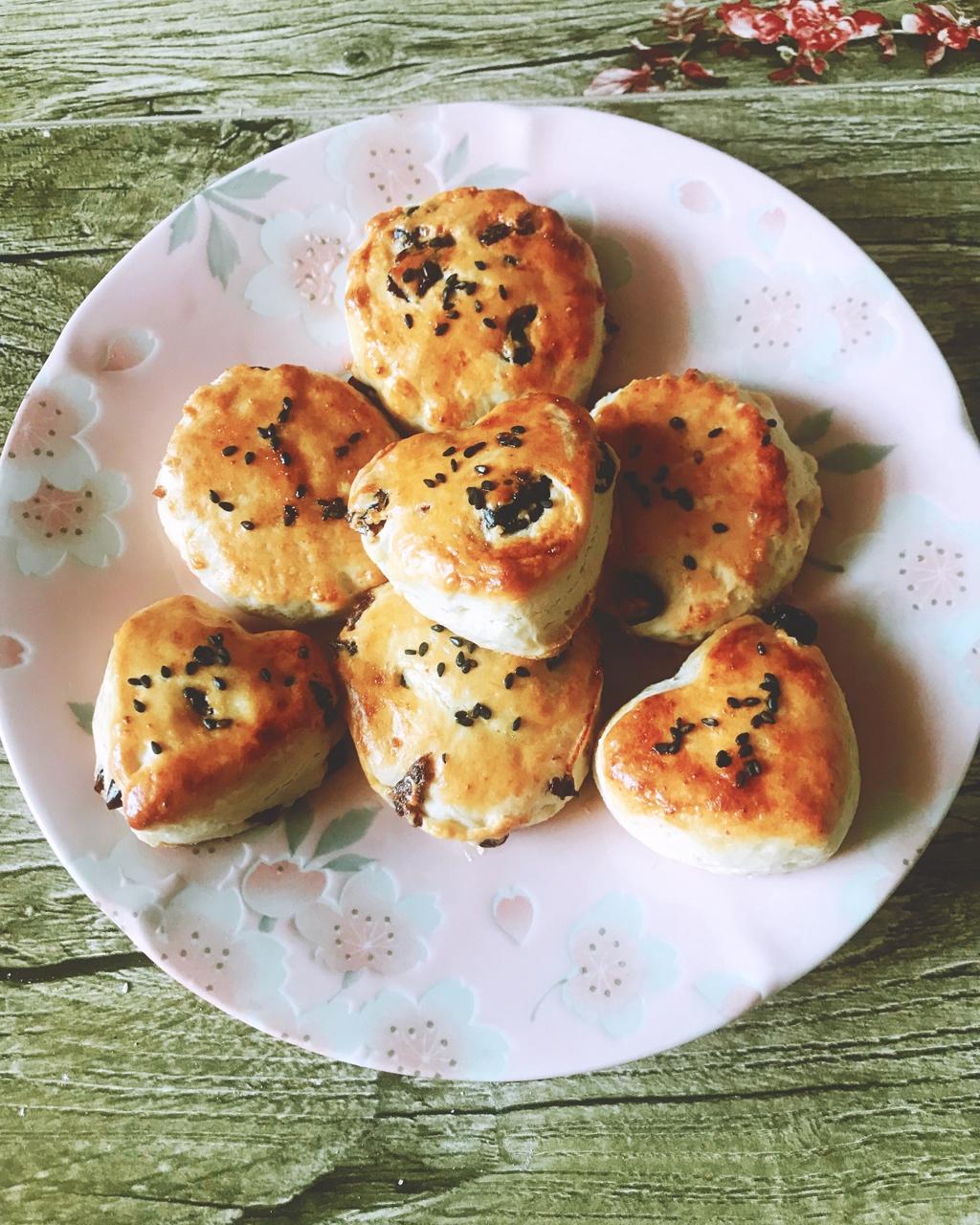 快手淡奶油蔓越莓司康（零失败）