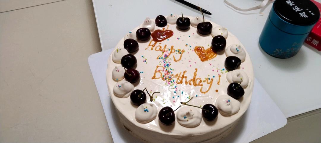 焦糖海盐生日蛋糕