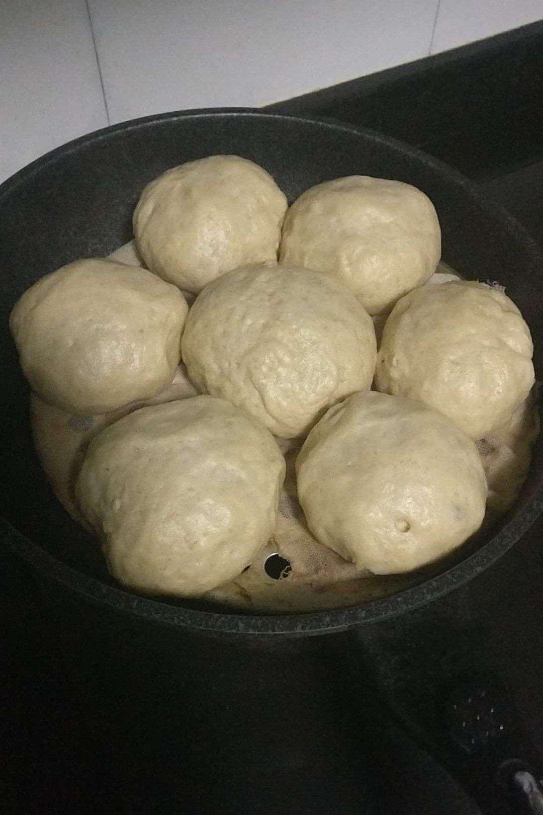 黑全麦无糖馒头