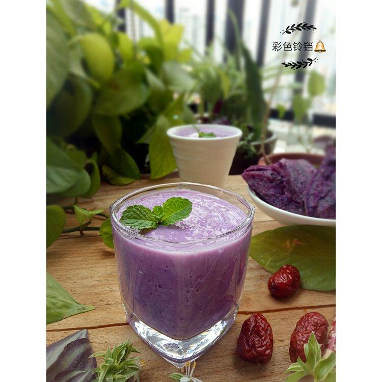 营养又美味的紫薯红枣奶昔