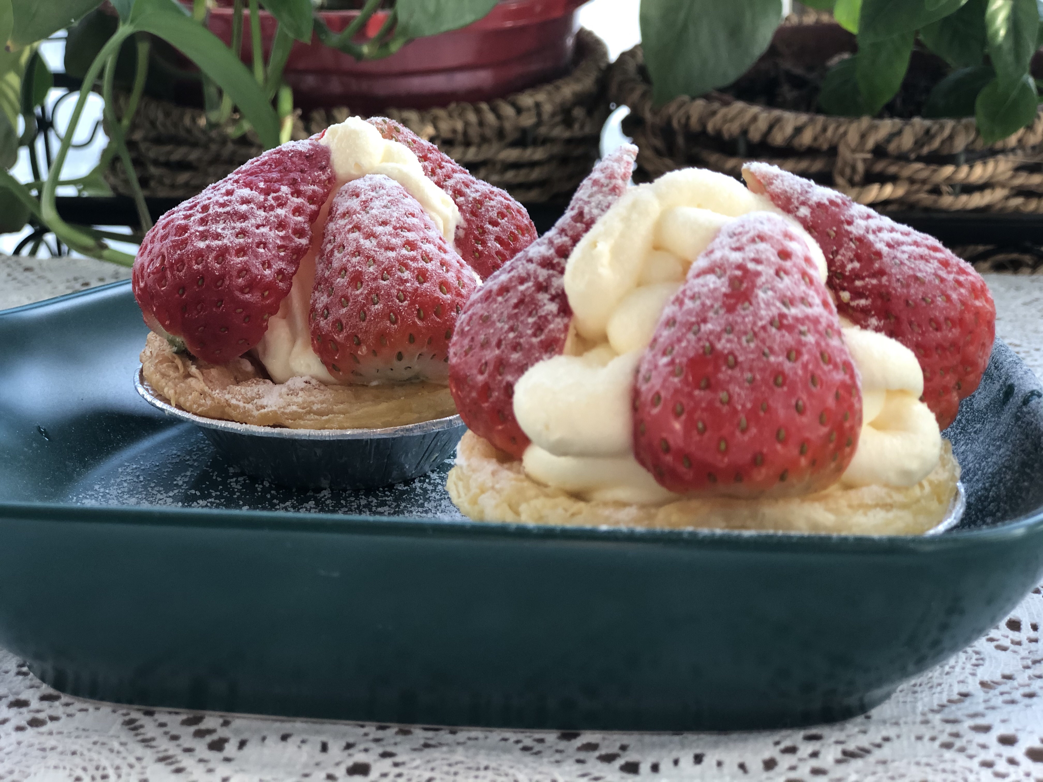 草莓🍓可颂的做法