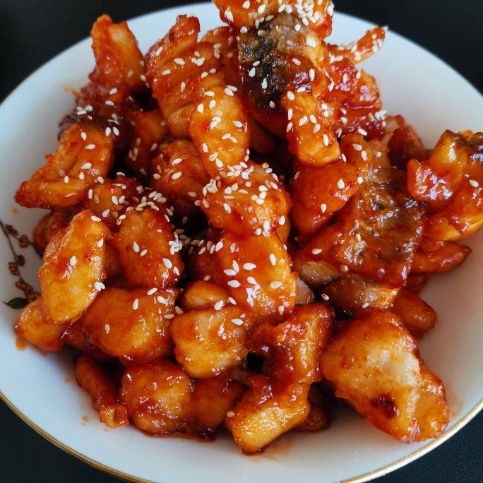 茄汁菊花鱼块