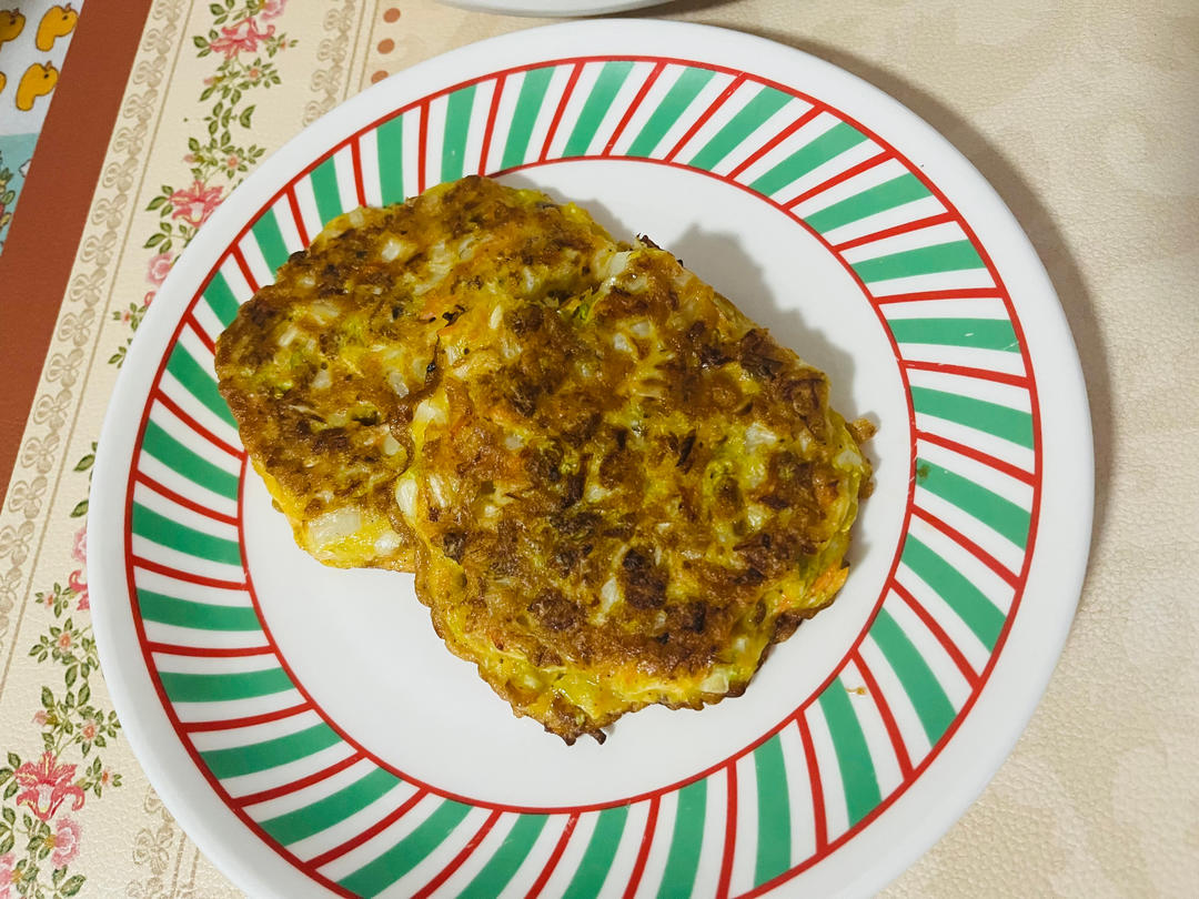 娃娃菜鸡蛋饼